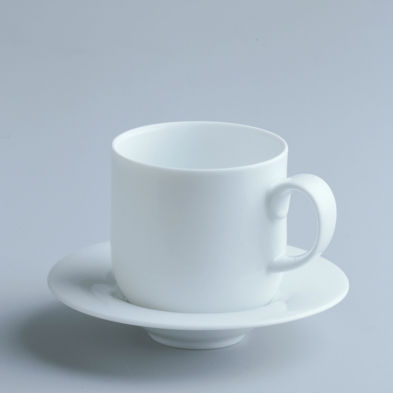 Servizio di Tazze da Caffè, Tè e Colazione 30 Pezzi in Porcellana Bianca -  Egle